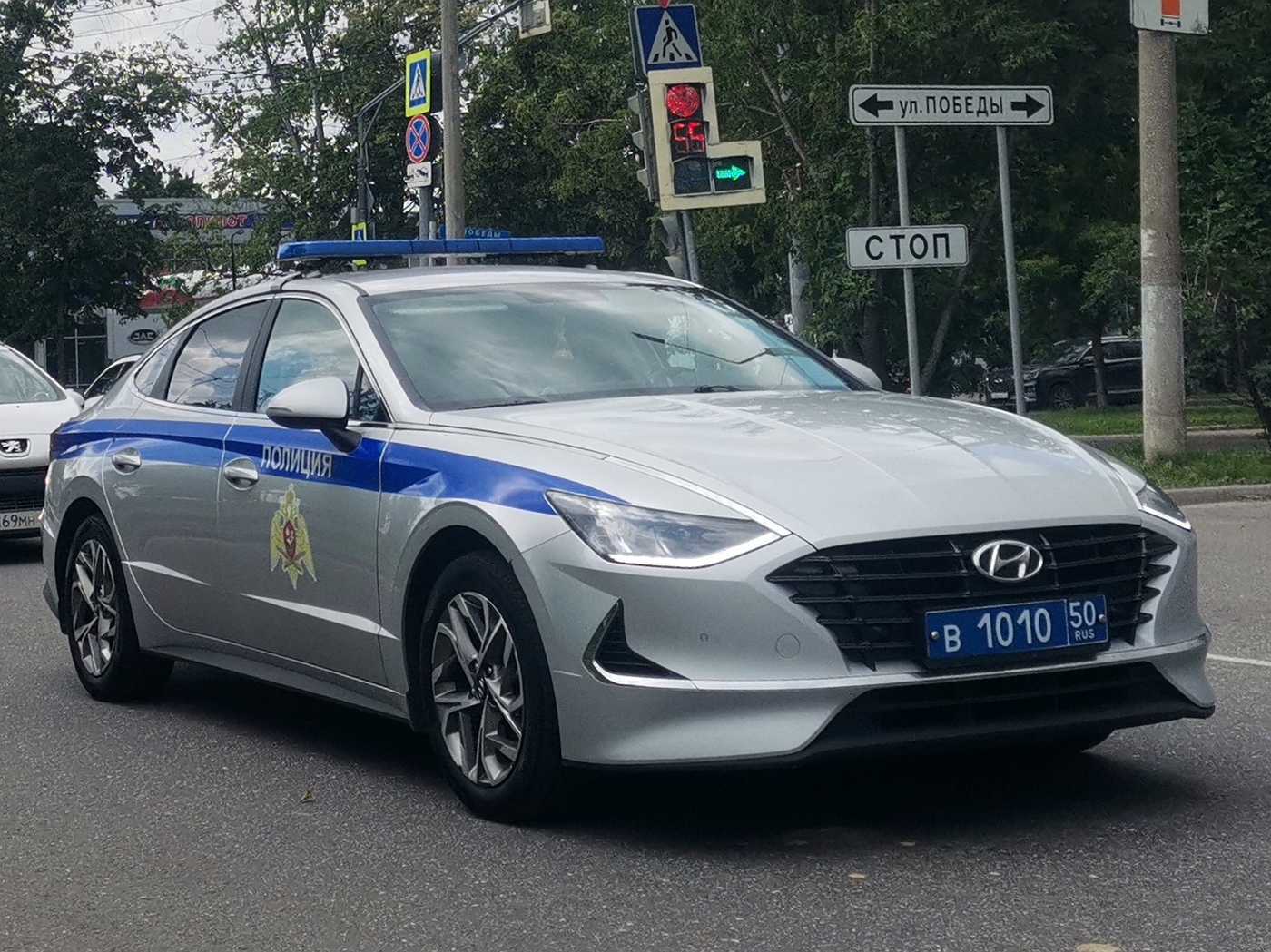 Московская область, Hyundai Sonata VIII (DN8) [XWE] № В 1010 50