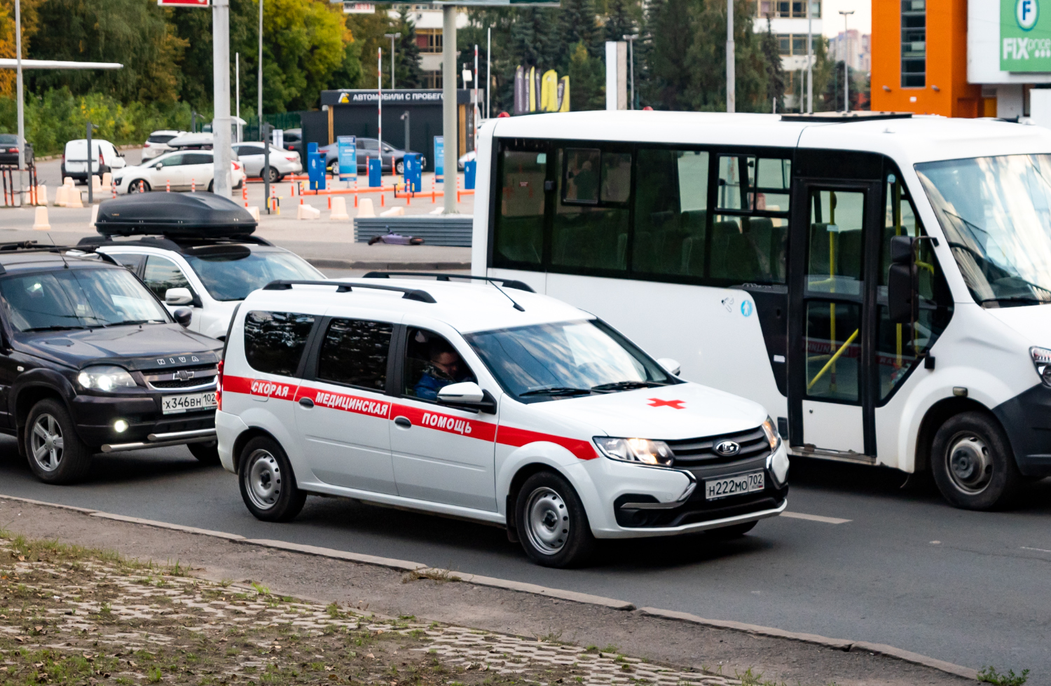 Башкортостан, Lada Largus № Н 222 МО 702